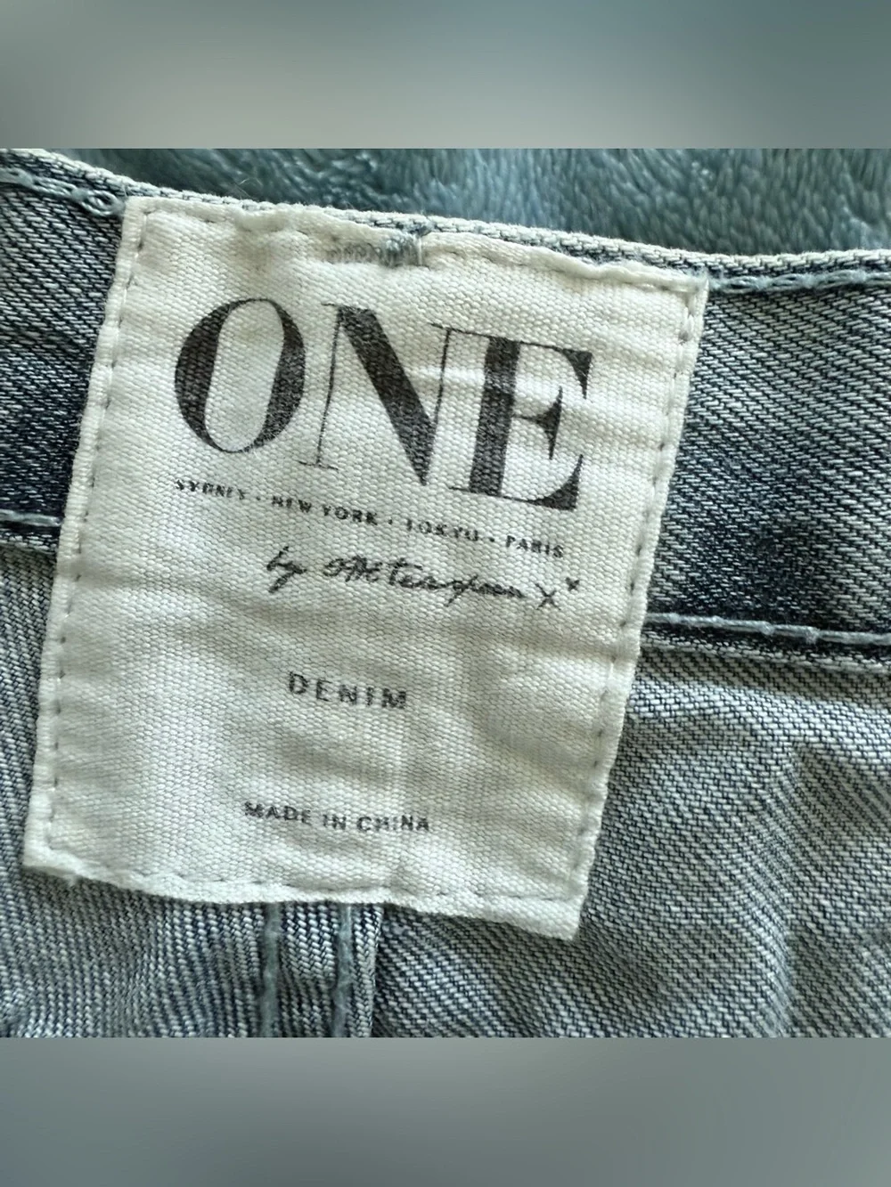 One Teaspoon Bandits Relaxed Fit Long Rise Frayed Cutoff Distressed Denim Shorts